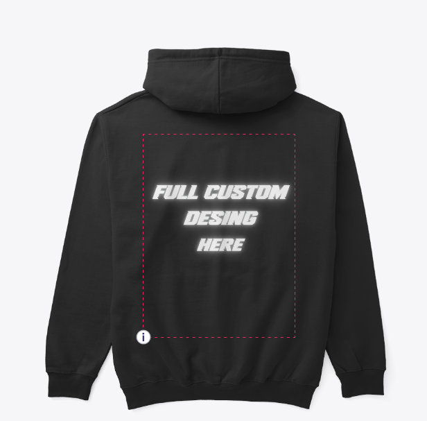 Full custom print huppari