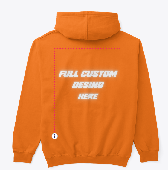 Full custom print huppari