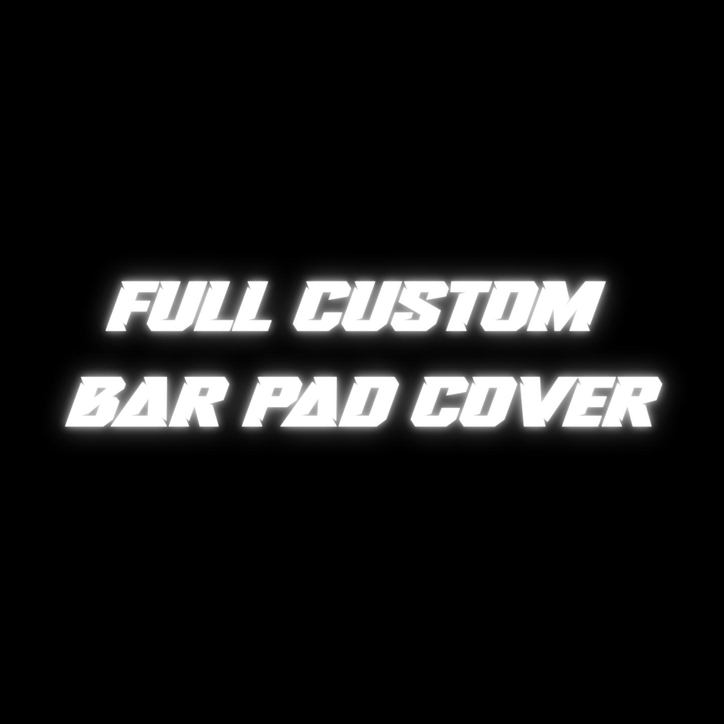 Waterproof full custom bar pad cover